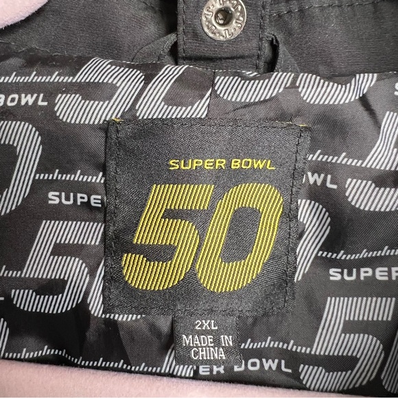 NFL Super Bowl 50 Golden Anniversary Quilted Winter Coat - Picture 6 of 14